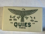 Quies Paris Ear Plug Box Plastic With Egyptian Hieroglyphs Apothecary Vintage. Fixed Price $16.00.