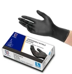 Disposable Nitrile Exam Gloves, 5 Mil Black, Powder-free Heavy Duty Clean. Fixed Price $7.69.