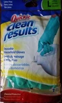 Quickie Lined Large Latex GLOVES,1 Pair Green Chemical Protection (reusable). Fixed Price $9.99.