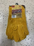 Midwest Cowhide Ball And Tape Cinch Closure Leather Work Gloves Size Large. Fixed Price $13.00.