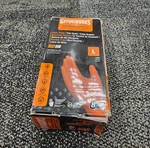 (qty 100) Ammex GWON46100 Gloveworks Orange Nitrile Disposable Gloves Size Large. Fixed Price $26.68.