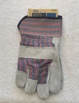 Vintage Blue Hawk Leather Palm Mens Quality Outdoor Work Gloves. Fixed Price $8.99.