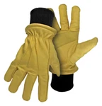 New Boss 4190L Lined Leather Cow Driver With Cuff, Large Winter Gloves. Fixed Price $31.99.