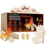 Kolesummit Mini Fire Stick With Starters Gloves 4" Kiln Dried Pine Small.... Fixed Price $39.53.