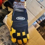 Ansell 97-977 Heavy Duty Leather Work Gloves Xl New In Package Yellow Per Pair. Fixed Price $14.99.