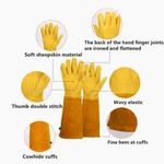 Premium Long Sleeve Garden Gloves Gauntlet Style Rose Pruning Cactus Protection. Fixed Price $23.94.