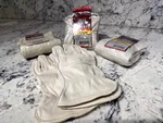 Majestic Pigskin Drivers Leather Safety Gloves 1510P Large Lot Of 4 New Pairs. Fixed Price $39.00.