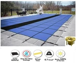 Gli Hyperlite Rectangle Solid Pool Safety Cover W/ Sure-flo Drain & Wood Anchors. Fixed Price $1677.77.