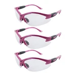 3 Cougar Z87.1 Safety Sunglasses Global Vision Hot Pink Frame Clear Lens. Fixed Price $29.95.