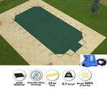 Gli Hyperlite Grecian Swimming Pool Safety Winter Cover W/ Step & Pump. Fixed Price $2097.17.