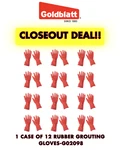 Case Of 12 Pacesetter Rubber Grouting GLOVES-G02098. Fixed Price $71.99.