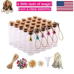 Mini Glass Bottles With Cork Stoppers 15ML Jars Wishing 25PCS Wi.... Fixed Price $21.59.