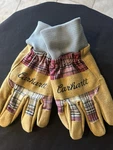Carhartt Women's Suede Work-knit Gloves Medium, Wild Rose Plaid. Fixed Price $35.00.