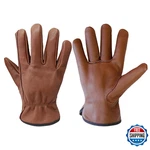 Olson Deepak 3PAIRS Brown Medium Cowhide Leather Work Gloves For Men. Fixed Price $38.14.