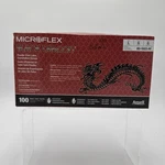 *100-GLOVES Microflex Black Dragon Examination Latex BD-1003-PF, Size Large. Fixed Price $22.00.