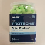 50 Pair Moldex Flents Protechs Quiet Contour Foam Ear Plugs 33 Nrr Made In Usa. Fixed Price $9.89.
