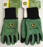 John Deere Work Gloves Two Pairs Cotton Grip Gardening Youth Size Kids. Fixed Price $12.12.