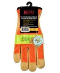 Kinco 909 Hi Vis Orange Unlined Mesh Back Pigskin Leather Safety Work Gloves. Fixed Price $15.95.