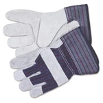 Mcr Safety 12010L Men's Gunn Cut Split Leather Palm Gloves L/gray (1-PAIR) New. Fixed Price $39.56.