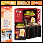 Large Disposable Hand Warmers - 20 Hours Heat 50/100 Pack Portable Air Activat. Fixed Price $44.99.