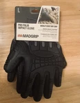 Mad Grip Ergo Impact Palm Glove Black - Size Large Nitrile New. Fixed Price $8.50.