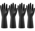 4 Pairs Rubber Kitchen Dishwashing Gloves - Reusable Household Cleaning Glove.... Fixed Price $14.18.