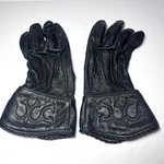 Vtg Bison Works Gauntlet Riding Black Leather Gloves Xxs Western Usa. Fixed Price $81.50.