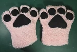 Cat Paws Gloves Cozy Animal Full Fingers Bear Claws Mittens Winter Gray Holiday. Fixed Price $14.57.
