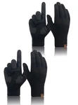 Cold Weather Gloves For Men: 2 Pairs Big Hand Winter Touch Screen Merino Wool.... Fixed Price $24.29.