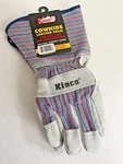 6 Pairs Kinco International 1500-LARGE Leather Palm Glove With Safety Cuff. Fixed Price $52.99.