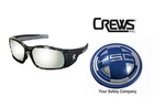 Crews SR117 Mcr Swagger Safety Glasses Black Frame Silver Mirror Lens Pair New. Fixed Price $7.99.