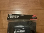 Franklin Sports Black Volleyball Knee Pads Comfortable Elastic Fit One Pair. Fixed Price $10.00.