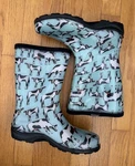 Sloggers Cow Print Rain Muck Mud Garden Boots Women's Size 6 Nwot. Fixed Price $28.00.