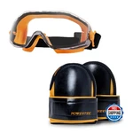Powertec 72226 Safety Goggles Over Glasses & Non-slip Knee Pads, Scratch Proof U. Fixed Price $51.89.