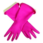Casabella Premium Waterblock Gloves Pink Double Cuff Latex For Household Chores. Fixed Price $13.89.
