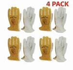 4- Tillman 1414XL Top Grain & Split Cowhide Driver Gloves. Fixed Price $48.00.