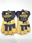 New - 2PK Wells Lamont Heavy Duty Cowhide Leather Work Gloves Xl 5235, Lg 3300. Fixed Price $24.95.