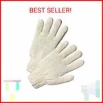 Anchor 6700 String Knit Gloves Large Natural White 12 Pairs. Fixed Price $24.34.