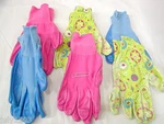 (6) New Women's Color Nitrile Coated Work Glove Garden Yard Blue Pink. Fixed Price $18.90.