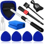 10PCS Windshield Cleaning Tool Inside Car Window Cleaner Wash Kit With 4 Blue. Fixed Price $21.03.