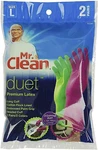Mr. Clean Duet Premium Latex Gloves Large 2 Pairs Colors Brand New Sealed. Fixed Price $9.95.