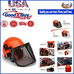 Forestry Safety Helmet Hearing Protection System Orange - Ansi Hard Hat With .... Fixed Price $49.49.