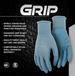 Boss B31201-WL5P Women's Superior Grip Nitrile Work Gloves Blue Large, 5-PACK. Fixed Price $12.00.