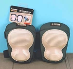 Husky Non-marking Knee Pads Adjustable One Size Green/gray. Fixed Price $19.95.