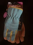 Wells-lamont (genuine Leather) Women Slip-on Comforthyde Palm Safety Work Gloves. Fixed Price $16.00.