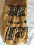 Nwt Carhartt Duck Synthetic Suede Knit Xl Gloves Brown GW0551-M A551. Fixed Price $18.99.