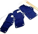 3 New Terrytoppers Hard Hat Sweatband 870 Navy Blue Occunomix Cotton Replacement. Fixed Price $9.99.