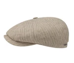 Stetson Eu 55CM Beige Stripe Newsboy 8/4 Cap Nwt Gatsby 6 7/8 Cotton/linen. Fixed Price $115.00.