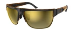 Ryders Eyewear Boundary Sunglasses Demi Frame Brown Amber Gold Flash Mirror Nib. Fixed Price $79.94.