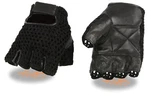 Milwaukee SH219 Men Leather/mesh Fingerless Gloves, Padded Palm To 5X. Fixed Price $9.99.